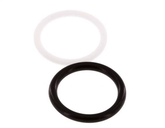 Juego de juntas de PTFE/NBR para acoplamiento hidráulico ISO 7241-1 A (17,3 mm y 31 mm) [5 piezas]