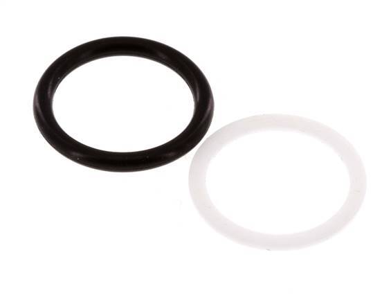 Juego de juntas de PTFE/NBR para acoplamiento hidráulico ISO 7241-1 A (17,3 mm y 31 mm) [5 piezas]
