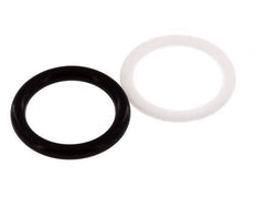 Juego de juntas de PTFE/NBR para acoplamiento hidráulico ISO 7241-1 A (20,5 mm y 38 mm) [5 piezas]