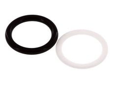 Juego de juntas de PTFE/NBR para acoplamiento hidráulico ISO 7241-1 A (20,5 mm y 38 mm) [5 piezas]
