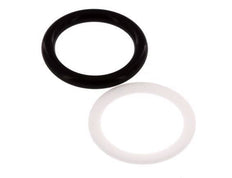 Juego de juntas de PTFE/NBR para acoplamiento hidráulico ISO 7241-1 A (20,5 mm y 38 mm) [5 piezas]