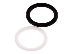 Juego de juntas de PTFE/NBR para acoplamiento hidráulico ISO 7241-1 A (20,5 mm y 38 mm) [5 piezas]