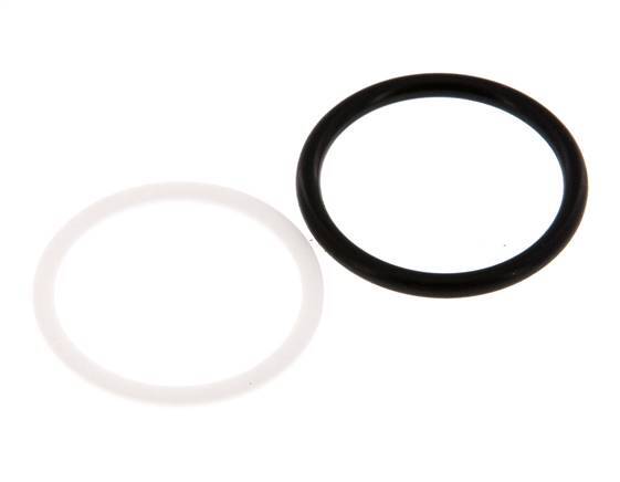 Juego de juntas de PTFE/NBR para acoplamiento hidráulico ISO 7241-1 A (29,1 mm y 46 mm) [2 piezas]
