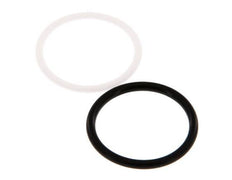 Juego de juntas de PTFE/NBR para acoplamiento hidráulico ISO 7241-1 A (29,1 mm y 46 mm) [2 piezas]