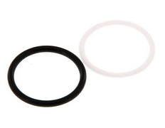Juego de juntas de PTFE/NBR para acoplamiento hidráulico ISO 7241-1 A (29,1 mm y 46 mm) [2 piezas]
