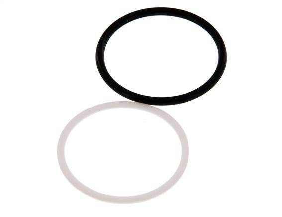 PTFE/NBR Seals Set for ISO 7241-1 A Hydraulic Coupling (34.3 mm and 54 mm) [5 Pieces]