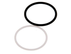 PTFE/NBR Seals Set for ISO 7241-1 A Hydraulic Coupling (34.3 mm and 54 mm) [5 Pieces]