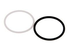 PTFE/NBR Seals Set for ISO 7241-1 A Hydraulic Coupling (34.3 mm and 54 mm) [5 Pieces]