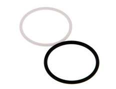 PTFE/NBR Seals Set for ISO 7241-1 A Hydraulic Coupling (34.3 mm and 54 mm) [5 Pieces]