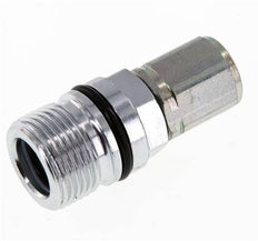 Acoplamiento hidráulico de acero DN 10 Enchufe G 3/8 pulgadas Rosca hembra ISO 14541 D M28 x 2