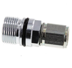 Acoplamiento hidráulico de acero DN 10 Enchufe G 3/8 pulgadas Rosca hembra ISO 14541 D M28 x 2