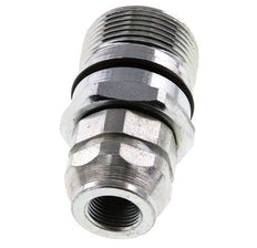 Steel DN 12.5 Hydraulic Coupling Socket G 3/8 inch Female Threads ISO 14541 D M36 x 2