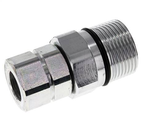 Acero DN 25 Acoplamiento hidráulico Enchufe G 3/4 pulgadas Rosca hembra D M48 x 3