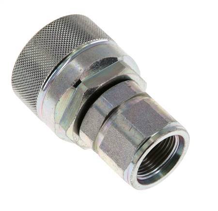 Steel DN 12.5 Hydraulic Coupling Plug M22x1.5 Female Threads ISO 14541 D M36 x 2