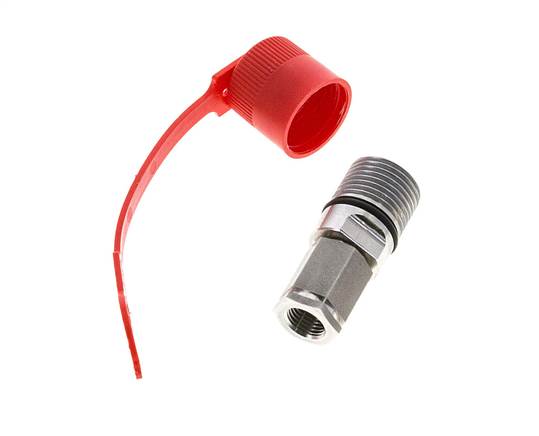 Acoplamiento hidráulico de acero inoxidable DN 6.3 Enchufe G 1/4 pulgadas rosca hembra ISO 14541 D M24 x 2
