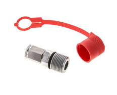 Acoplamiento hidráulico de acero inoxidable DN 6.3 Enchufe G 1/4 pulgadas rosca hembra ISO 14541 D M24 x 2