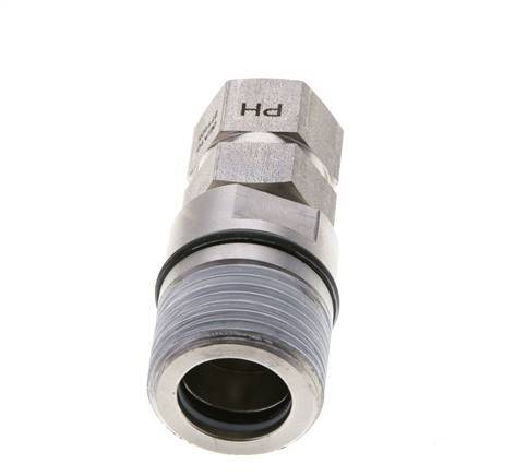 Stainless Steel DN 10 Hydraulic Coupling Socket G 3/8 inch Female Threads ISO 14541 D M28 x 2