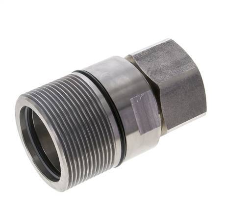 Stainless Steel DN 31.5 Hydraulic Coupling Socket G 1 1/2 inch Female Threads D M70 x 3