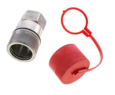 Acoplamiento hidráulico de acero inoxidable DN 31,5 Enchufe G 1 1/2 pulgadas Rosca hembra D M70 x 3