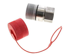 Acoplamiento hidráulico de acero inoxidable DN 31,5 Enchufe G 1 1/2 pulgadas Rosca hembra D M70 x 3