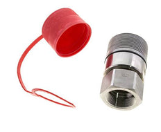 Acoplamiento hidráulico de acero inoxidable DN 31,5 Enchufe G 1 1/2 pulgadas Rosca hembra D M70 x 3