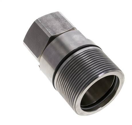 Stainless Steel DN 31.5 Hydraulic Coupling Socket G 1 1/2 inch Female Threads D M70 x 3