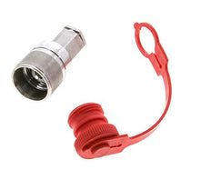 Acero inoxidable DN 6.3 Acoplamiento hidráulico Enchufe G 1/4 pulgada Roscas Hembra ISO 14541 D M24 x 2