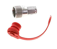 Acero inoxidable DN 6.3 Acoplamiento hidráulico Enchufe G 1/4 pulgada Roscas Hembra ISO 14541 D M24 x 2