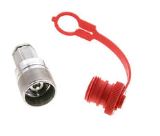 Acero inoxidable DN 6.3 Acoplamiento hidráulico Enchufe G 1/4 pulgada Roscas Hembra ISO 14541 D M24 x 2