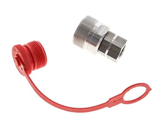 Acoplamiento hidráulico de acero inoxidable DN 12,5 Enchufe G 1/2 pulgadas rosca hembra ISO 14541 D M36 x 2
