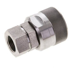 Acoplamiento hidráulico de acero inoxidable DN 12,5 Enchufe G 1/2 pulgadas rosca hembra ISO 14541 D M36 x 2