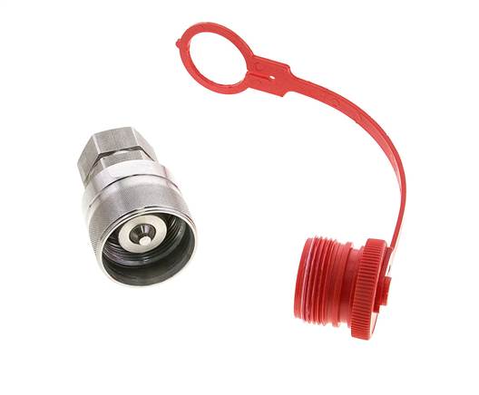 Acoplamiento hidráulico de acero inoxidable DN 12,5 Enchufe G 1/2 pulgadas rosca hembra ISO 14541 D M36 x 2