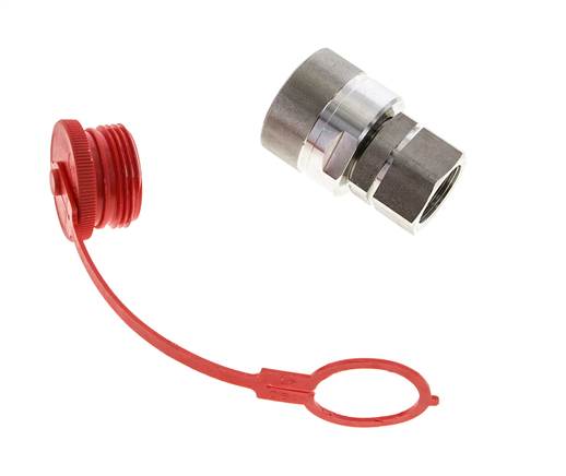 Acoplamiento hidráulico de acero inoxidable DN 25 Tapón G 1 pulgada rosca hembra D M48 x 3