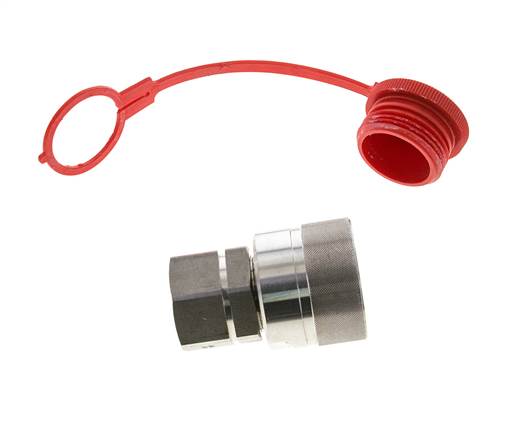 Acoplamiento hidráulico de acero inoxidable DN 25 Tapón G 1 pulgada rosca hembra D M48 x 3