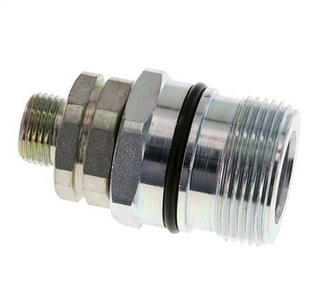 Acero DN 12.5 Acoplamiento hidráulico Enchufe 12 mm L Anillo de compresión ISO 14541/8434-1 D M36 x 2