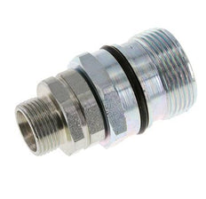 Steel DN 12.5 Hydraulic Coupling Socket 15 mm L Compression Ring ISO 14541/8434-1 D M36 x 2