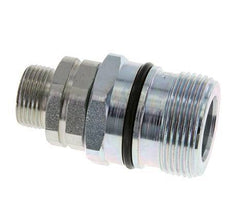 Steel DN 12.5 Hydraulic Coupling Socket 15 mm L Compression Ring ISO 14541/8434-1 D M36 x 2