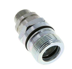 Steel DN 12.5 Hydraulic Coupling Socket 15 mm L Compression Ring ISO 14541/8434-1 D M36 x 2