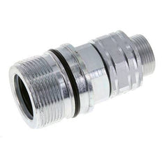 Acero DN 20 Acoplamiento hidráulico Enchufe 18 mm L Anillo de compresión ISO 14541/8434-1 D M42 x 2