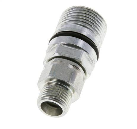 Steel DN 10 Hydraulic Coupling Socket 10 mm S Compression Ring ISO 14541/8434-1 D M28 x 2
