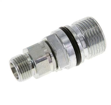 Steel DN 10 Hydraulic Coupling Socket 10 mm S Compression Ring ISO 14541/8434-1 D M28 x 2