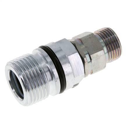 Steel DN 10 Hydraulic Coupling Socket 12 mm S Compression Ring ISO 14541/8434-1 D M28 x 2