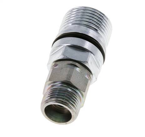 Steel DN 10 Hydraulic Coupling Socket 12 mm S Compression Ring ISO 14541/8434-1 D M28 x 2