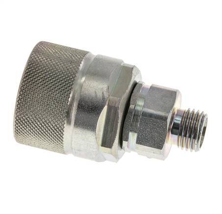 Acero DN 10 Acoplamiento hidráulico Tapón 8 mm L Anillo de compresión ISO 14541/8434-1 D M28 x 2