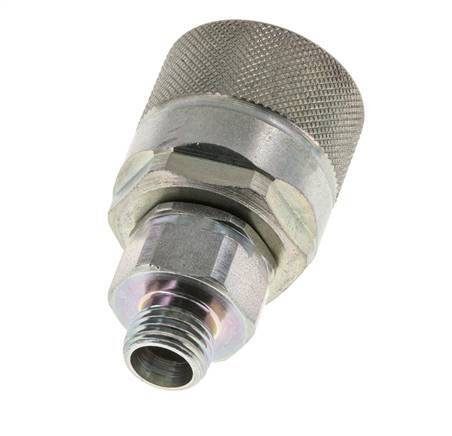 Acero DN 10 Acoplamiento hidráulico Tapón 8 mm L Anillo de compresión ISO 14541/8434-1 D M28 x 2