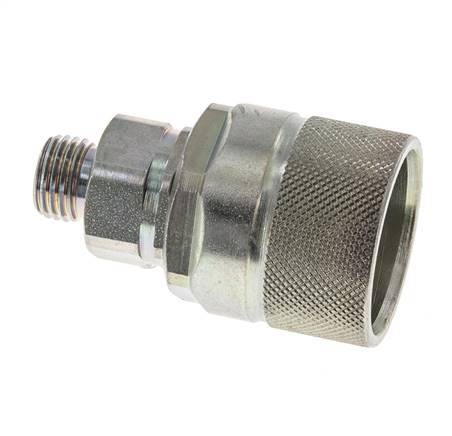 Acero DN 10 Acoplamiento hidráulico Tapón 8 mm L Anillo de compresión ISO 14541/8434-1 D M28 x 2