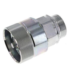 Acero DN 25 Acoplamiento hidráulico Tapón 28 mm L Anillo de compresión ISO 8434-1 D M48 x 3