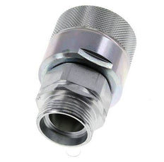 Acero DN 25 Acoplamiento hidráulico Tapón 28 mm L Anillo de compresión ISO 8434-1 D M48 x 3