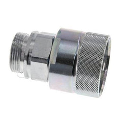 Acero DN 25 Acoplamiento hidráulico Tapón 28 mm L Anillo de compresión ISO 8434-1 D M48 x 3