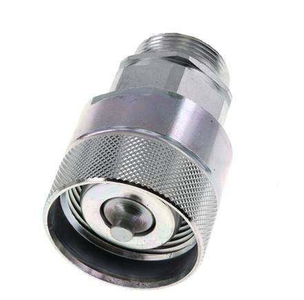 Acero DN 25 Acoplamiento hidráulico Tapón 28 mm L Anillo de compresión ISO 8434-1 D M48 x 3